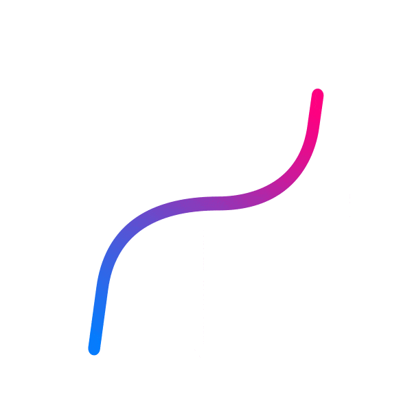 an animation of a chart with a curved line moving up and down