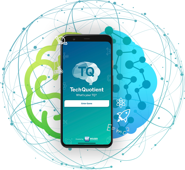 Phone showing the sign-in screen for the Tech Quoitent game