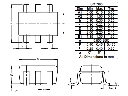Diodes Incorporated DDC Series NPN Dual Surface Mount Transistors