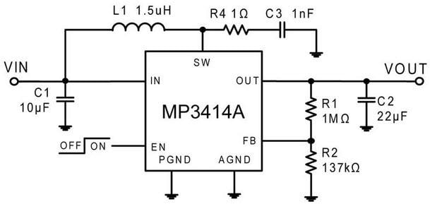 MP3414A Synchronous Step-Up Converters - MPS | Mouser