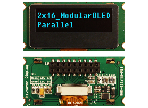 2 x 16 Modular OLED Displays - Newhaven | Mouser