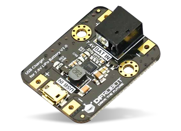 DFR0564 USB Charger for 7.4V LiPo Battery DFRobot Mouser