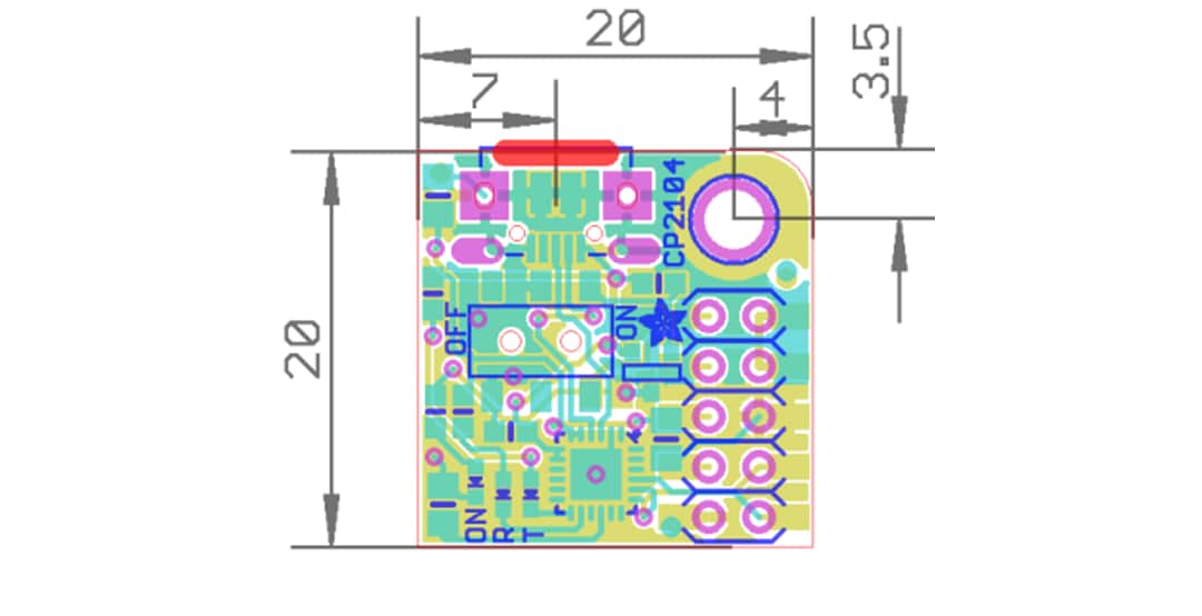 Mechanical Drawing - Adafruit PiUART USB Console for Raspberry Pi Mechanical Drawing - Adafruit PiUART USB Console for Raspberry Pi