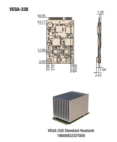 Mechanical Drawing - Advantech VEGA-330 Intel® Movidius™ Accelerator Card Mechanical Drawing - Advantech VEGA-330 Intel® Movidius™ Accelerator Card
