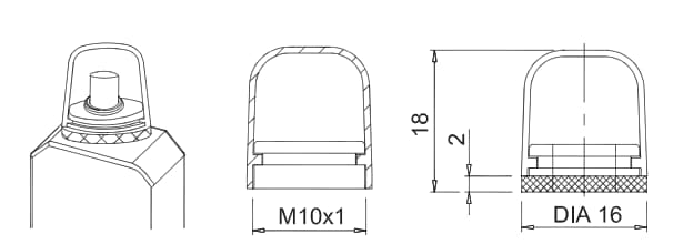 Mechanical Drawing - Altech DC TR11 C Circuit Breaker Accessory Mechanical Drawing - Altech DC TR11 C Circuit Breaker Accessory