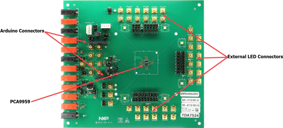OMPCA9959LEDEV Evaluation Board - NXP Semiconductors | Mouser