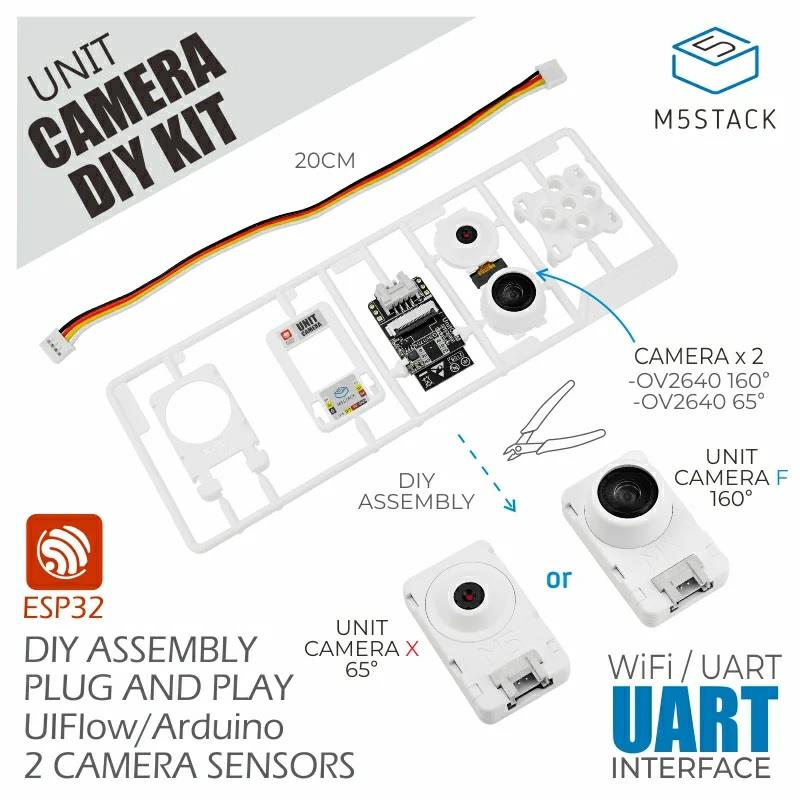 M5Stack Unit Camera DIY Kit (OV2640) M5Stack Unit Camera DIY Kit (OV2640)