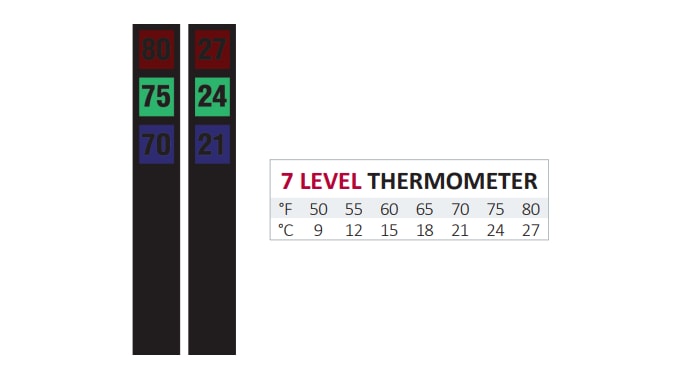 Chart - SpotSee Digi-Temp® 7 & 16 Level Thermometers