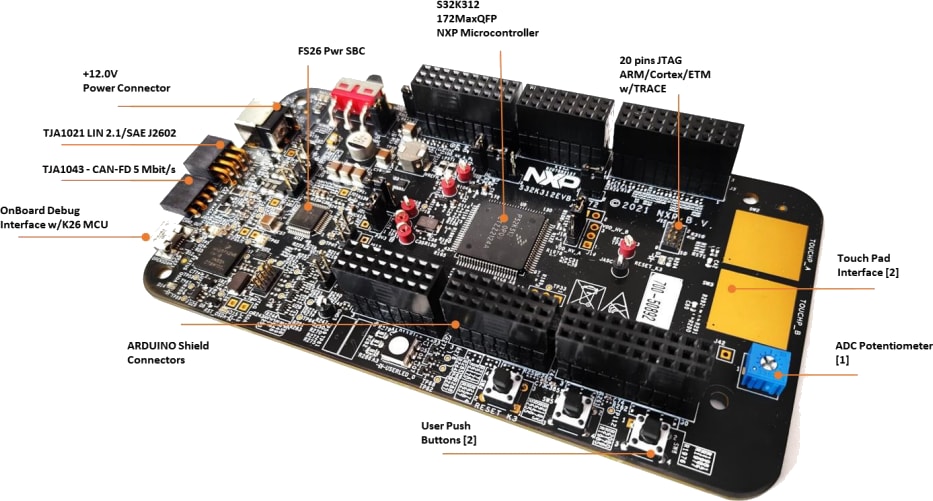 S32K312EVB-Q172 Evaluation Board - NXP Semiconductors | Mouser