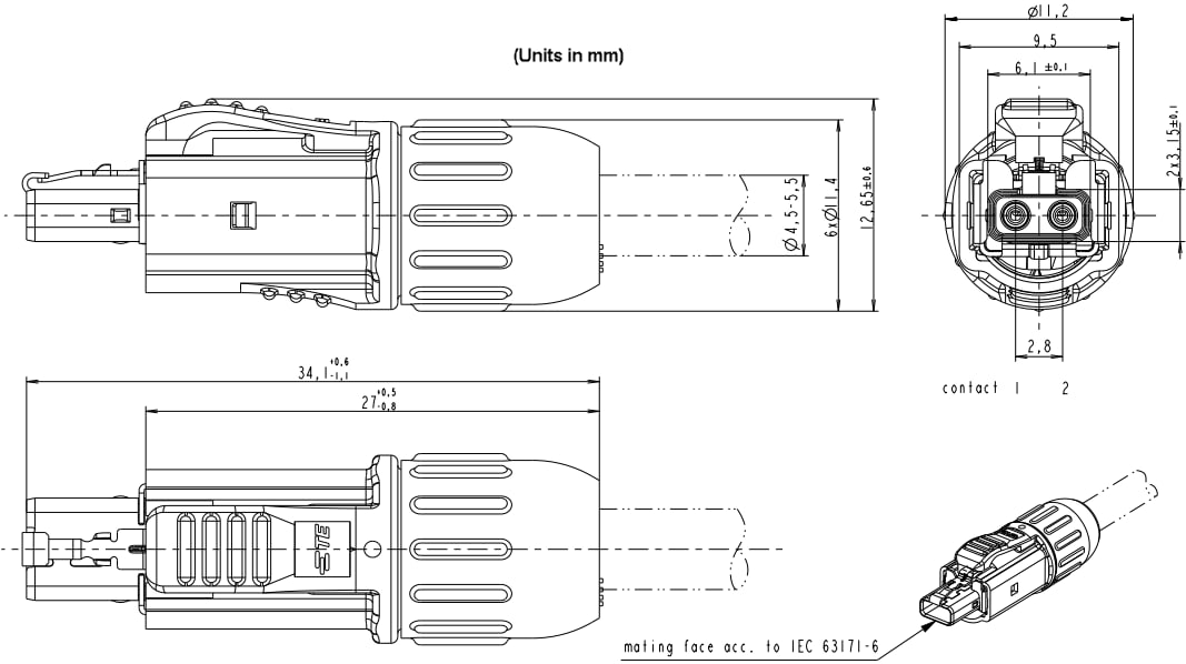 SPE T1 Industrial Connectors IP20 TE Mouser