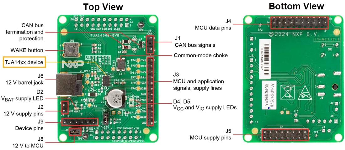 TJA14xxEVB Evaluation Boards - NXP Semiconductors | Mouser