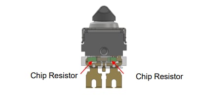 Block Diagram - Omron Electronics D2EW-R Sealed Switches with Integrated Resistors