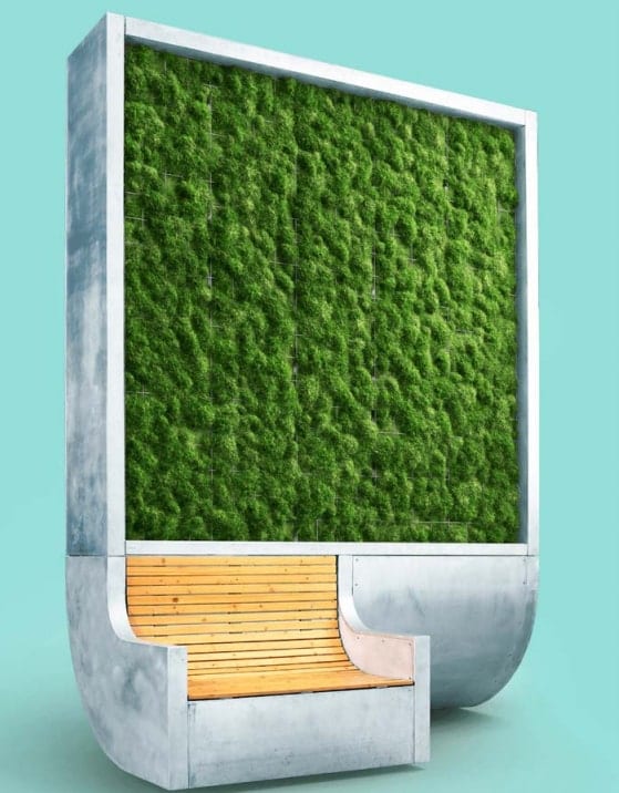 German cities such as Dresden are using &ldquo;green walls&rdquo; to absorb particulate pollution.