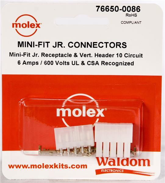 Fit Jr 76650-0074 MOLEX, Connector Kit, Wire To Wire