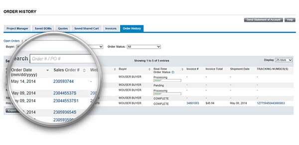 Order History Order History.